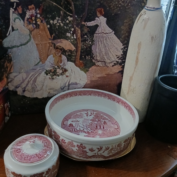 🍅🥣Walker China Heavy Vintage Serving. 🏕 Bowl&Gravy Bowl🥣Made in U.S.A. - Picture 13 of 13